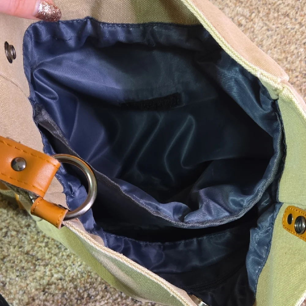 Fularishi Tan Canvas Backpack - Picture 5 of 13